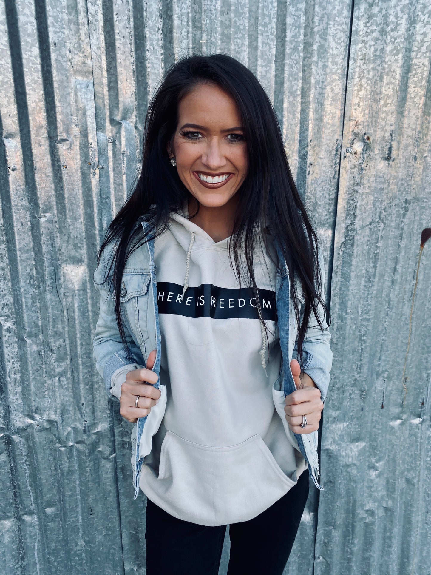 Ivory Freedom Hoodie