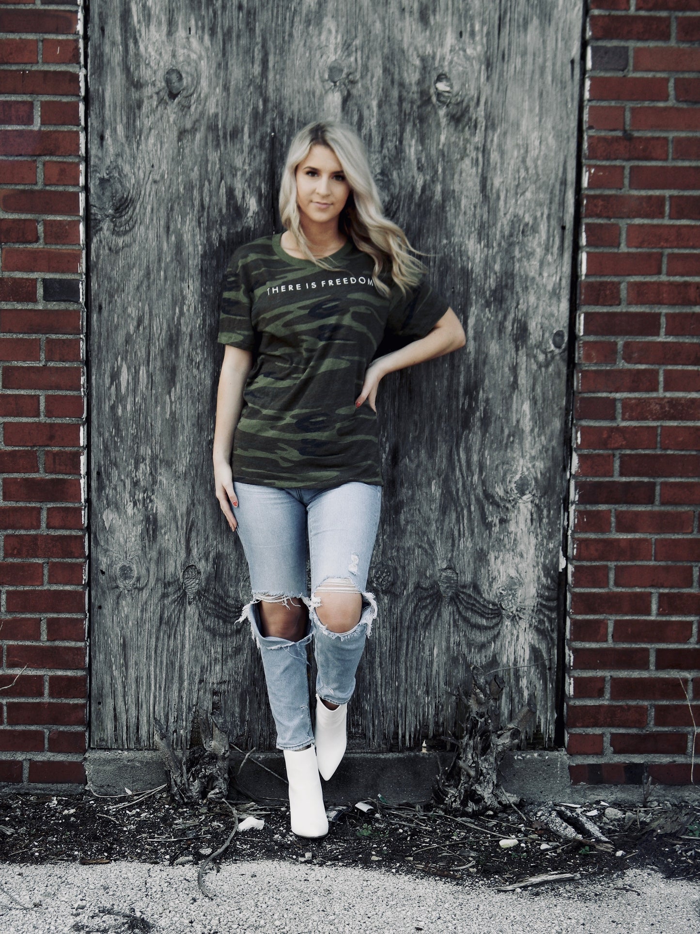 Unisex Camo Freedom Tee