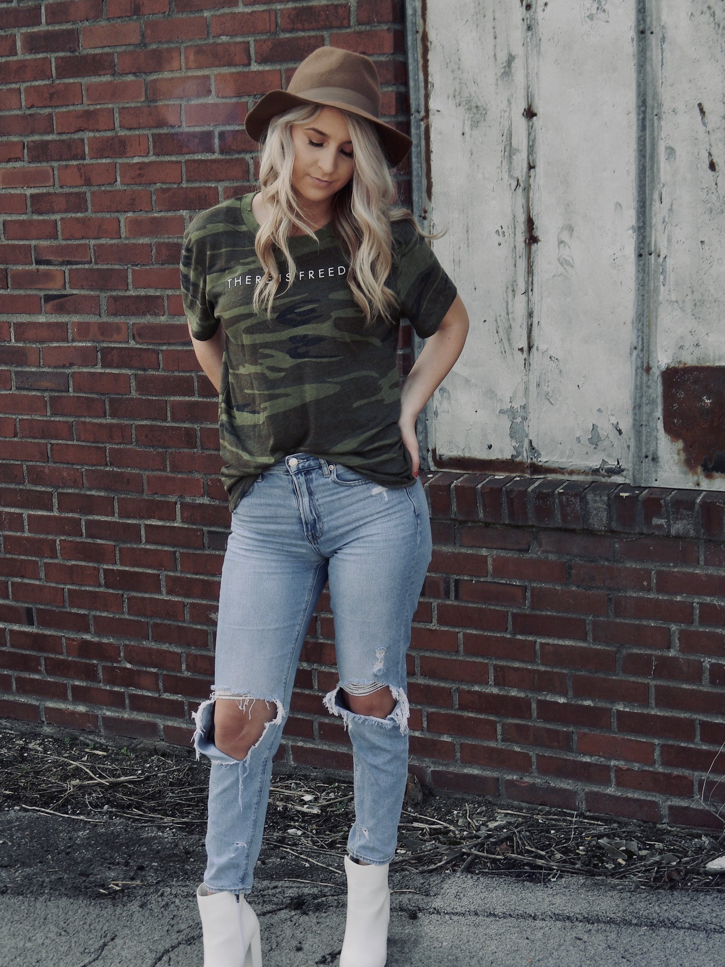 Unisex Camo Freedom Tee
