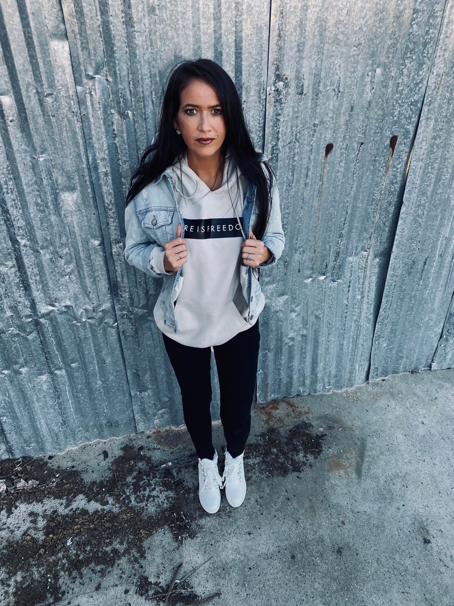 Ivory Freedom Hoodie