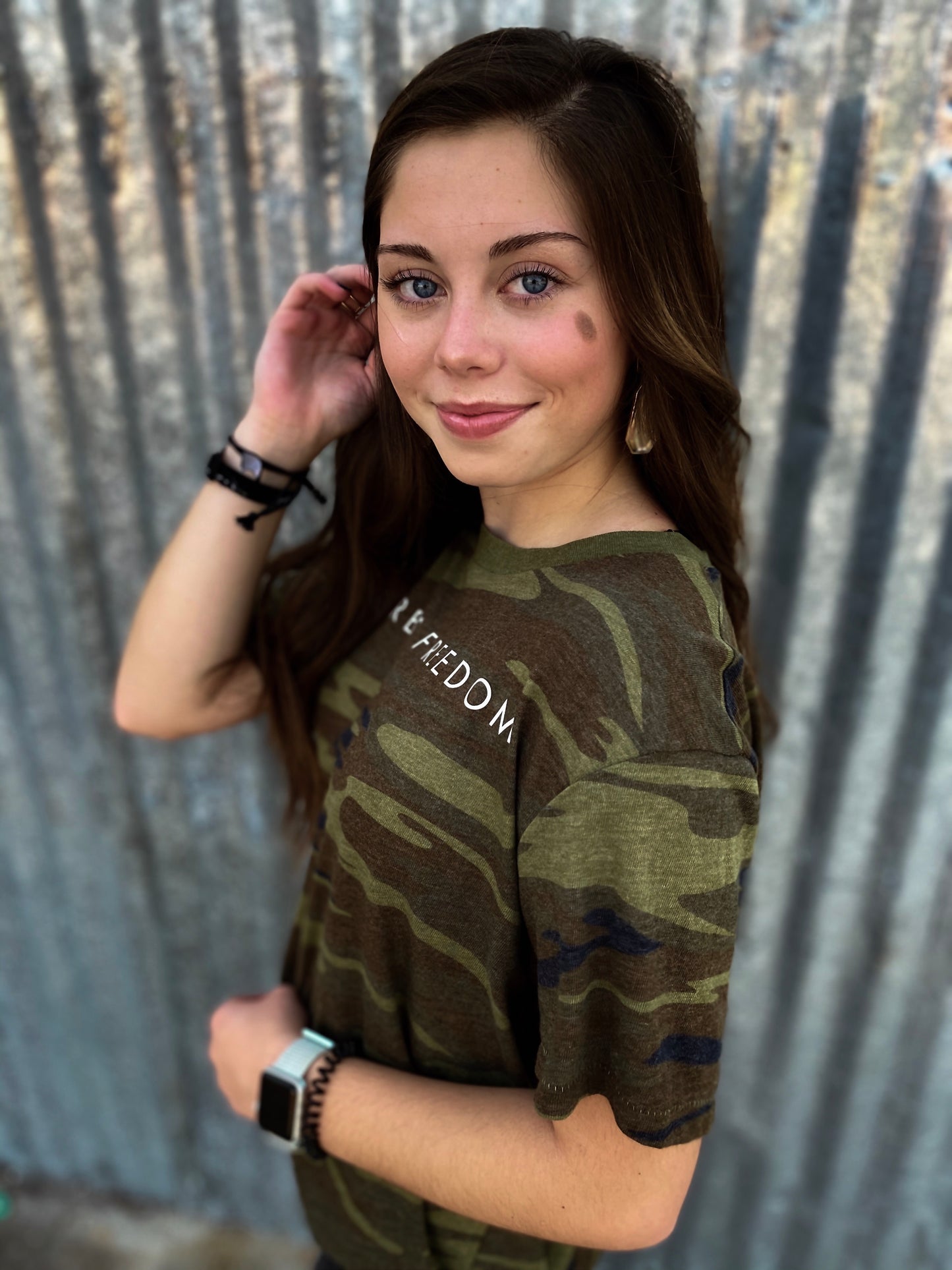 Unisex Camo Freedom Tee