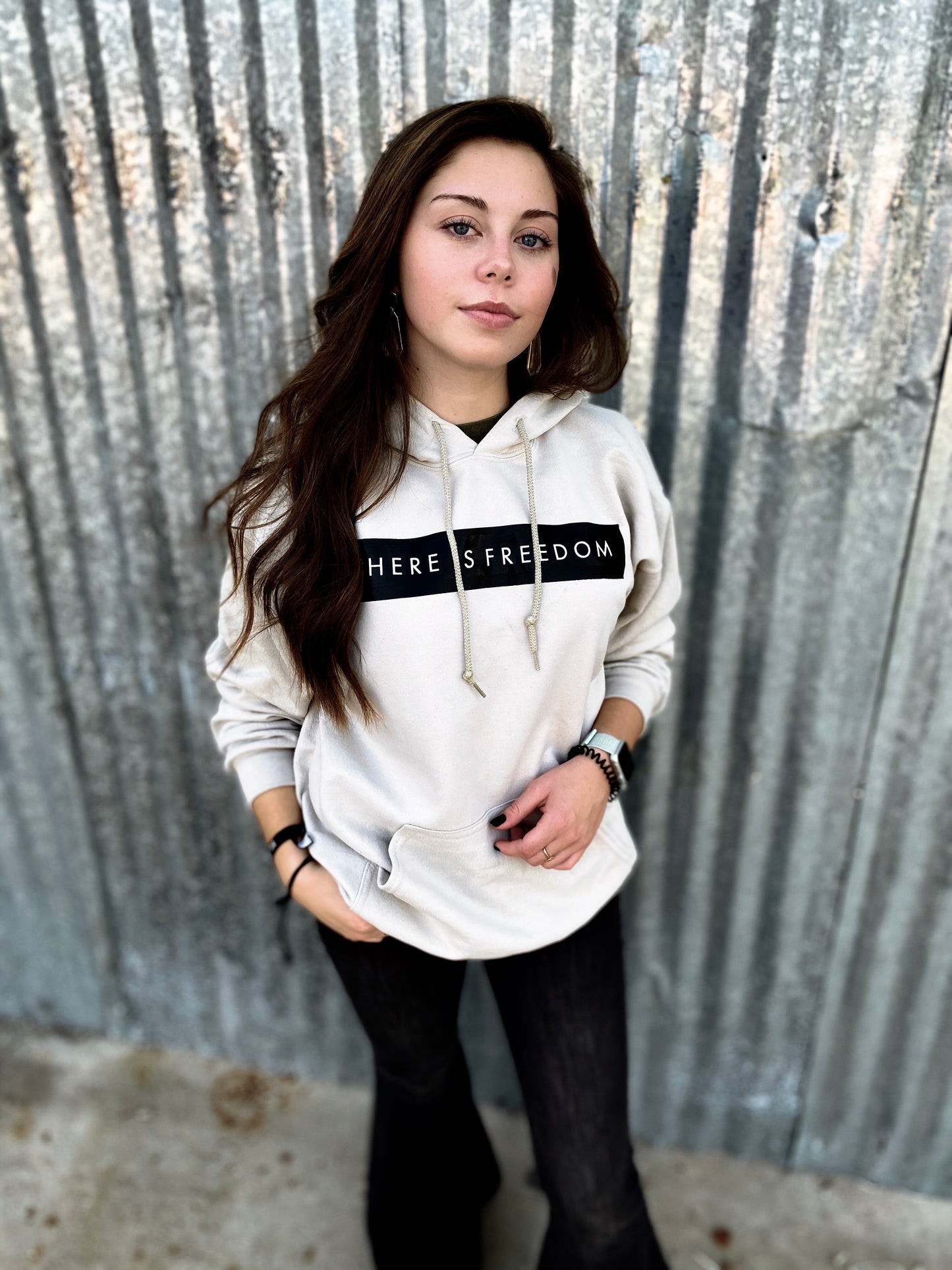 Ivory Freedom Hoodie