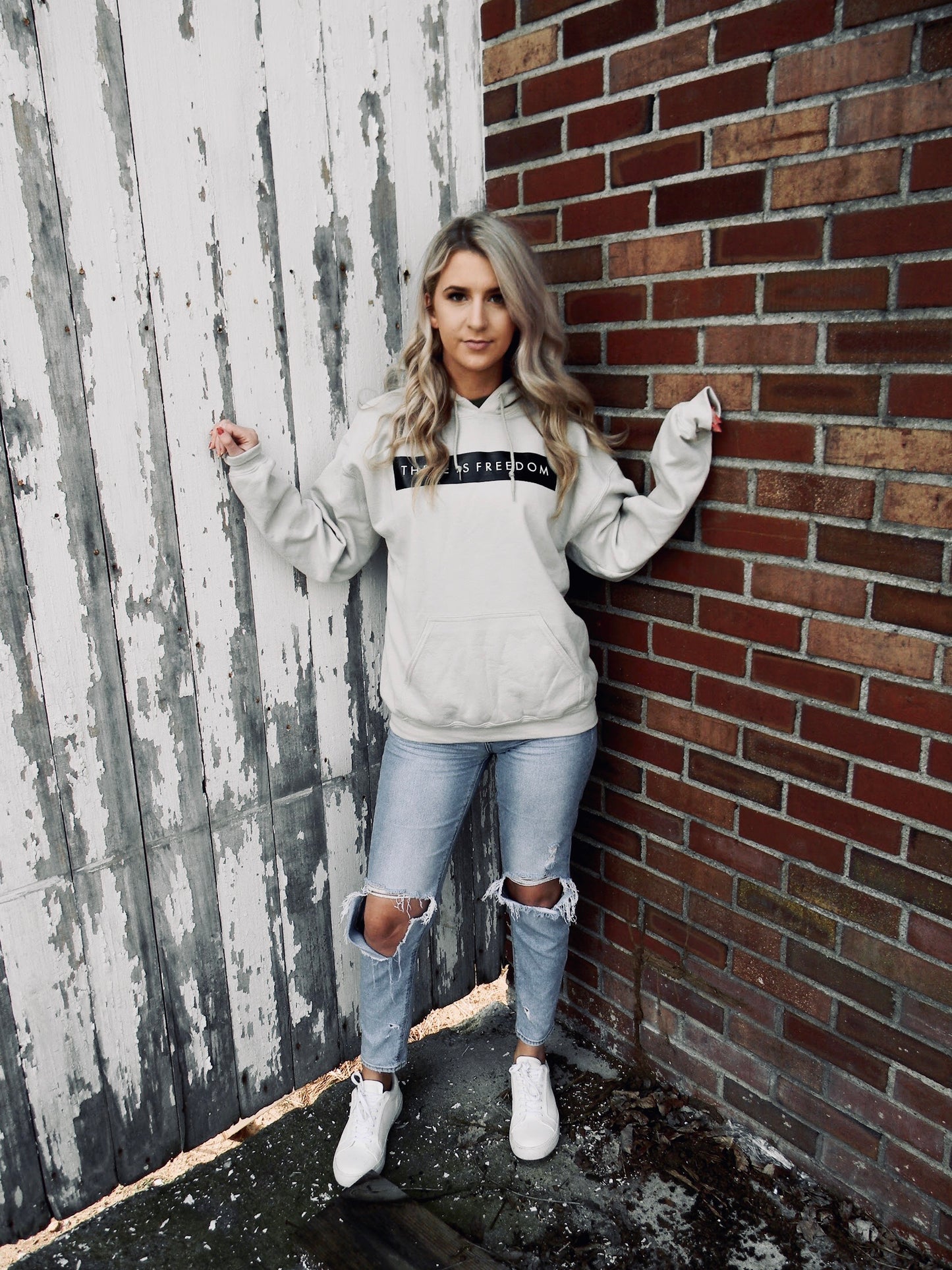Ivory Freedom Hoodie