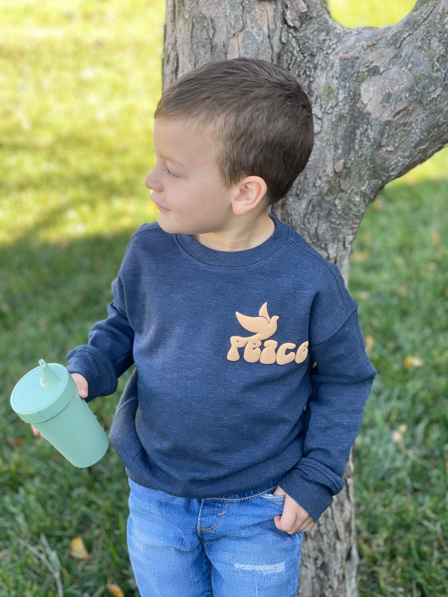 Kids Puff Crewneck
