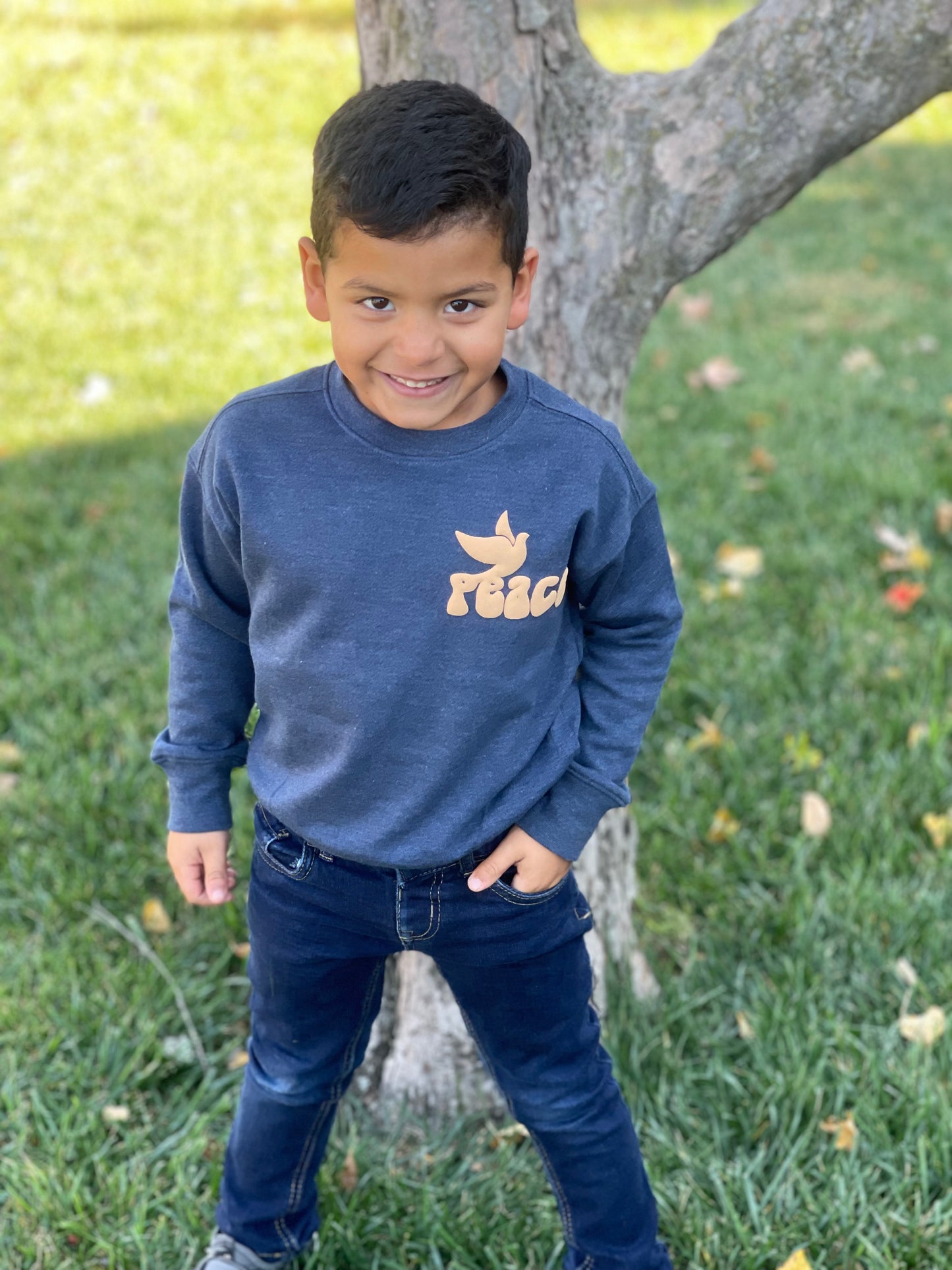 Kids Puff Crewneck