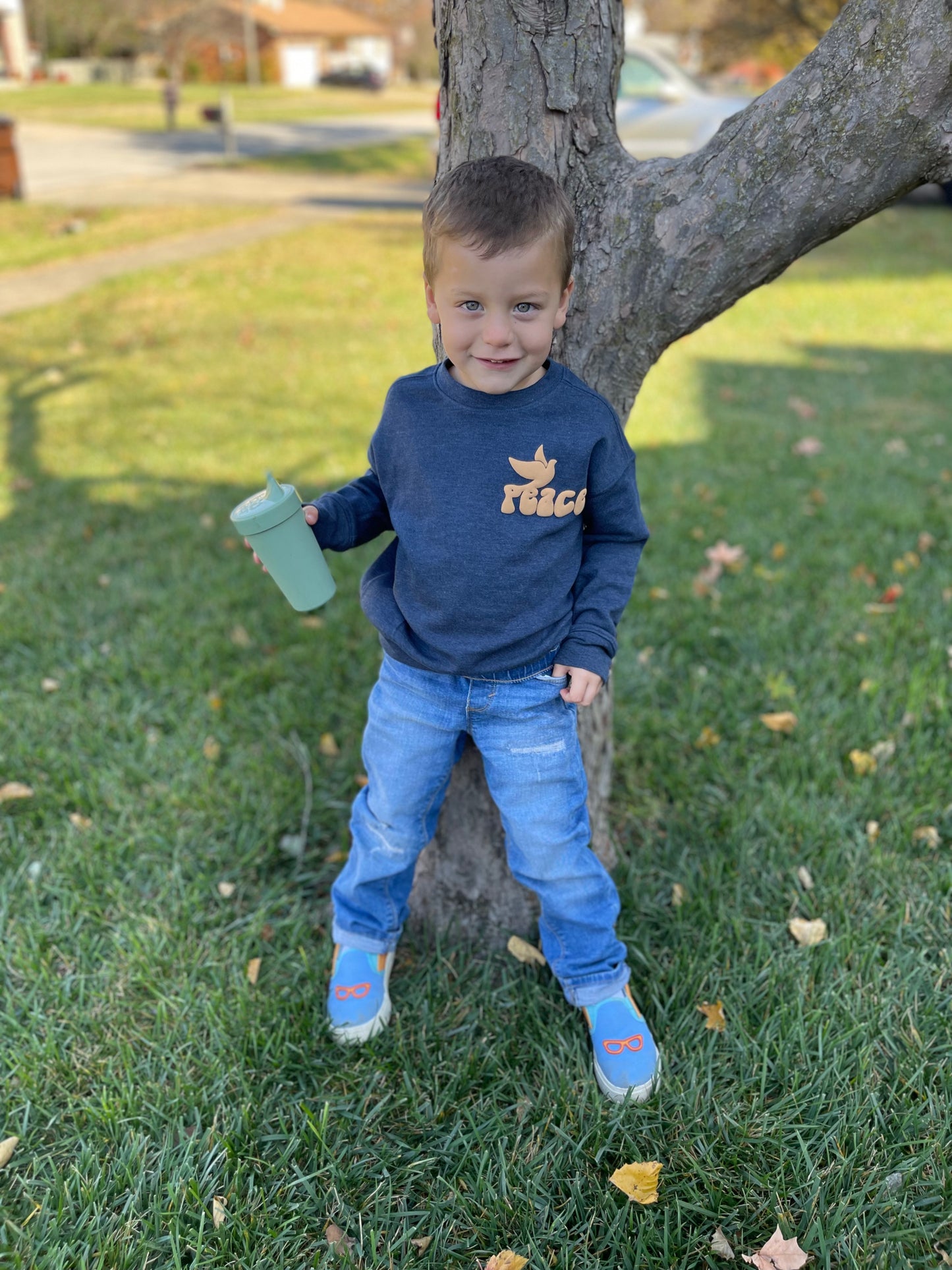 Kids Puff Crewneck